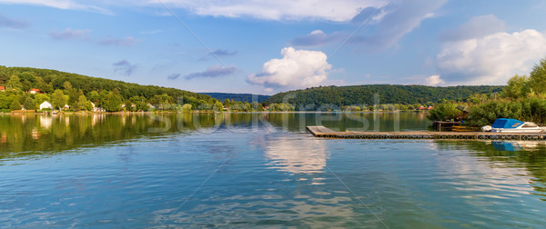 Panorama lago meridionale Ungheria acqua panorama Foto d'archivio © digoarpi