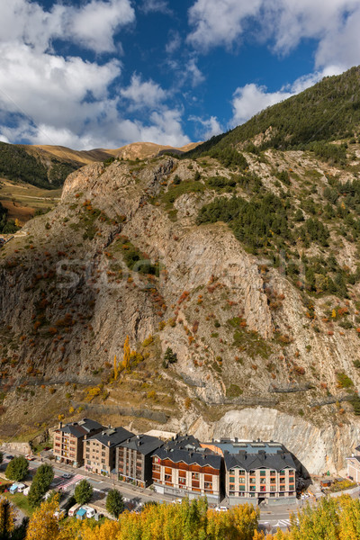 Belle montagne Andorre maison arbre herbe [[stock_photo]] © digoarpi