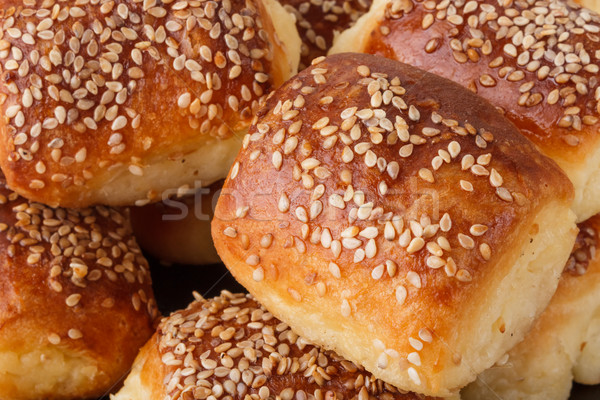 Szezám közelkép édes kenyér szín mag Stock fotó © DimaP