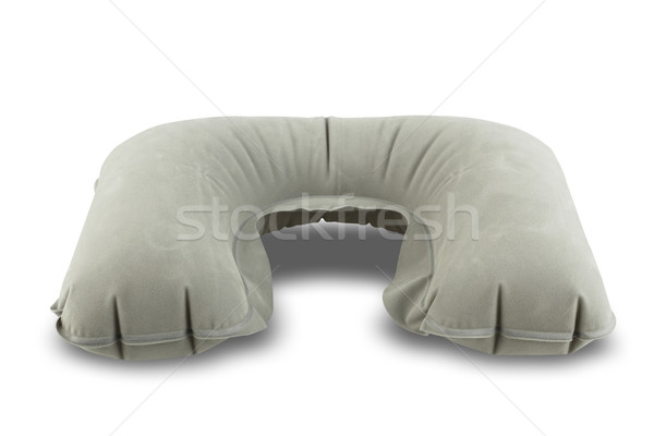Płaszczyzny nadmuchiwane poduszka odizolowany biały podróży Zdjęcia stock © DimaP