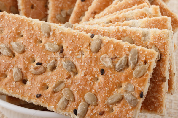 Napraforgó magok fedett boglya cukor kekszek Stock fotó © DimaP