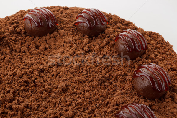 truffle chocolate cake Stock photo © DimaP