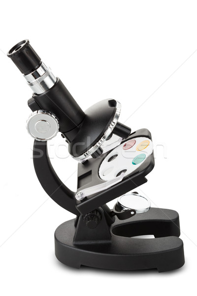 Játék mikroszkóp izolált fehér laboratórium szerszám Stock fotó © DimaP