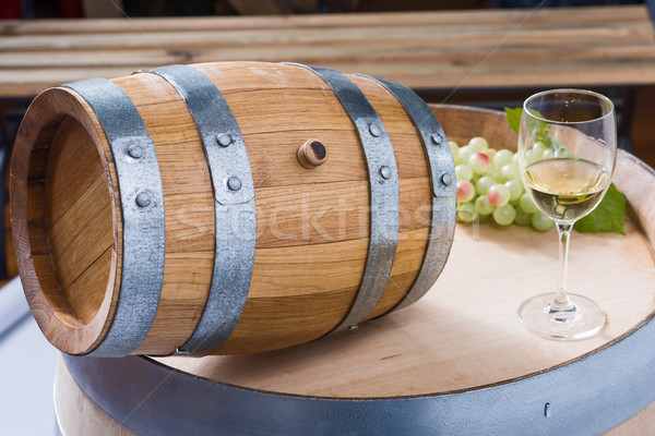 Stock photo: wine barrels