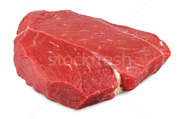 Roşu carne carne de vită tăiat izolat alb Imagine de stoc © DimaP