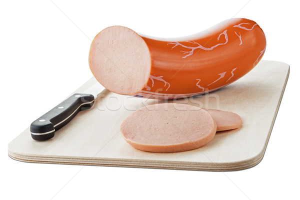 Izolat cină sandwich bord mânca Imagine de stoc © DimaP