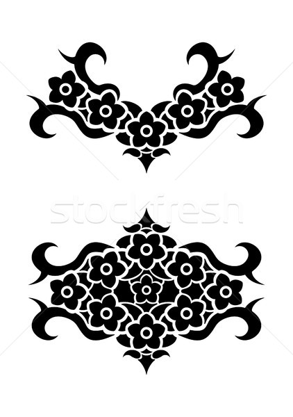 Tribals stock vector. Illustration of floral, flourishes - 4086717