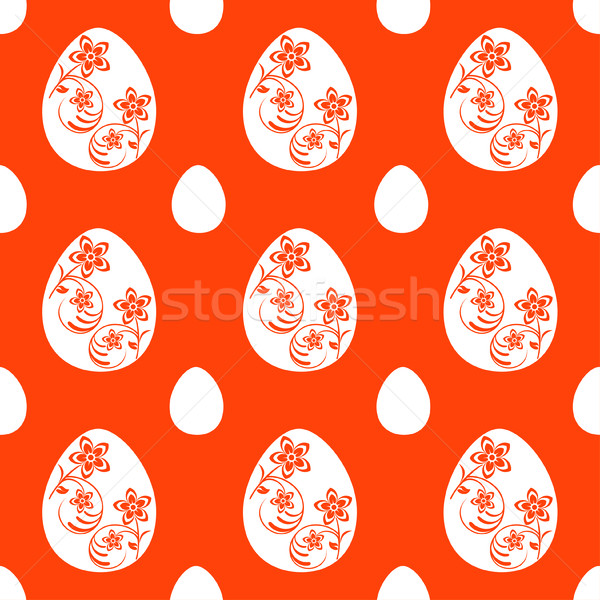 Pasen naadloos oranje vector bloem abstract Stockfoto © Dimpens
