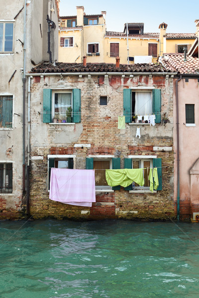 Lavandería colorido Venecia Italia ciudad viaje Foto stock © Dinga