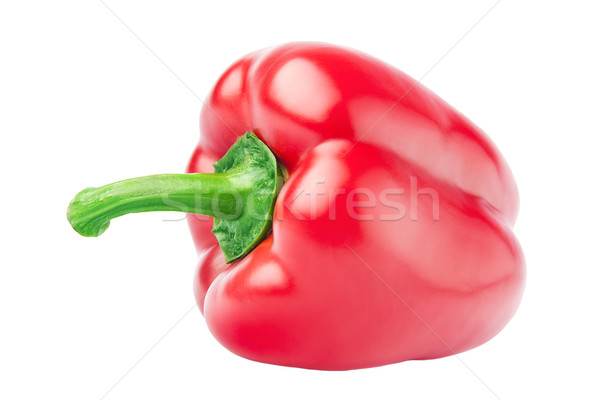 Rot Paprika frischen glänzend saftig isoliert Stock foto © Dinga