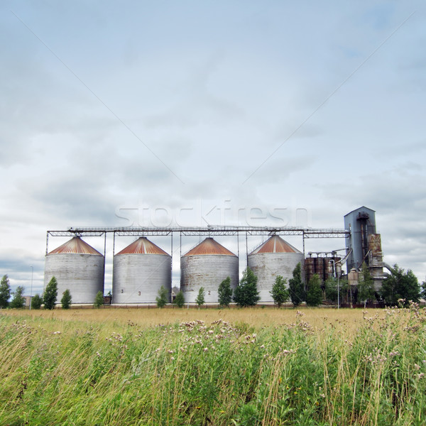 Biokraftstoff Fabrik Ethanol Kraftstoff Anlage Landschaft Stock foto © Dinga