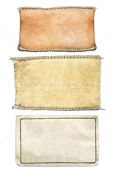 Leather labels Stock photo © Dinga