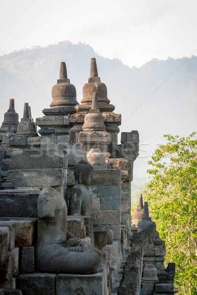 Buddhist temple Borobudur, Magelang, Indonesia Stock photo © dinozzaver