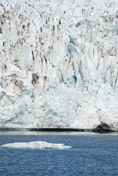Icebergs in front of the glacier, Svalbard, Arctic Stock photo © dinozzaver