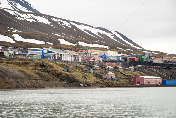 Barentsburg, Russian settlement in Svalbard, Norway Stock photo © dinozzaver