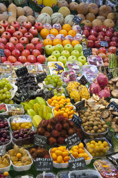 Various fruits and vegetables at market Stock photo © dinozzaver