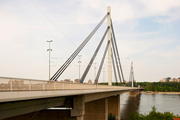 Brige of Liberty crossing the Dunabe river in Novi Sad, Vojvodina Stock photo © dinozzaver