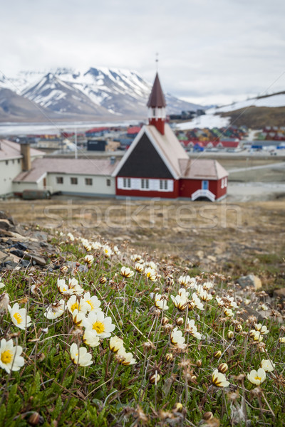 Church in Longyearbyen, Svalbard, Norway Stock photo © dinozzaver