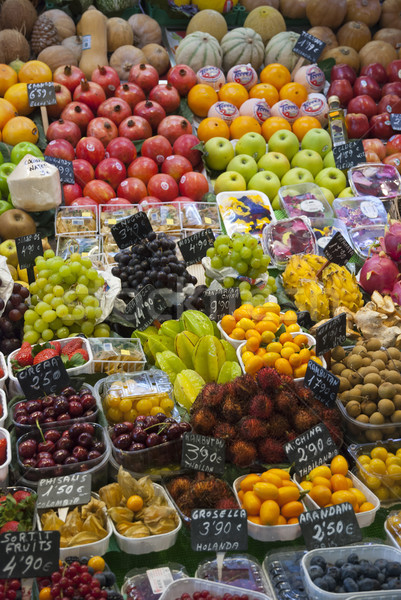 Various fruits and vegetables at market Stock photo © dinozzaver