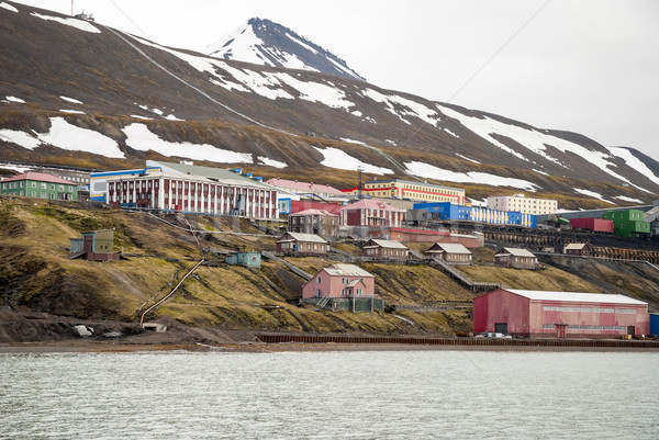 Barentsburg, Russian settlement in Svalbard, Norway Stock photo © dinozzaver