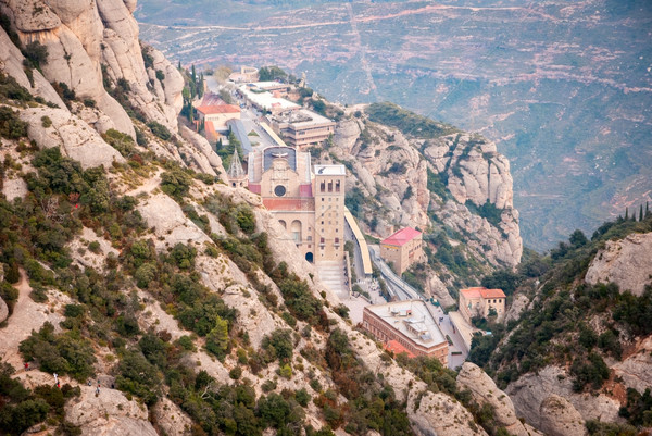 Monastery of Montserrat near Barcelona, Spain Stock photo © dinozzaver