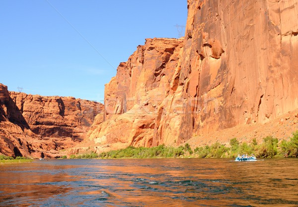 Vadvizi evezés Colorado csoport folyó víz nyár Stock fotó © diomedes66