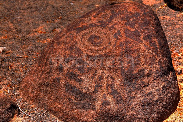 ősi sivatag délnyugat művészet kő piros Stock fotó © diomedes66