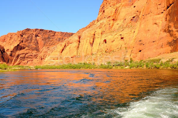 Stock fotó: Csónakázás · Colorado · folyó · víz · hegy · nyár