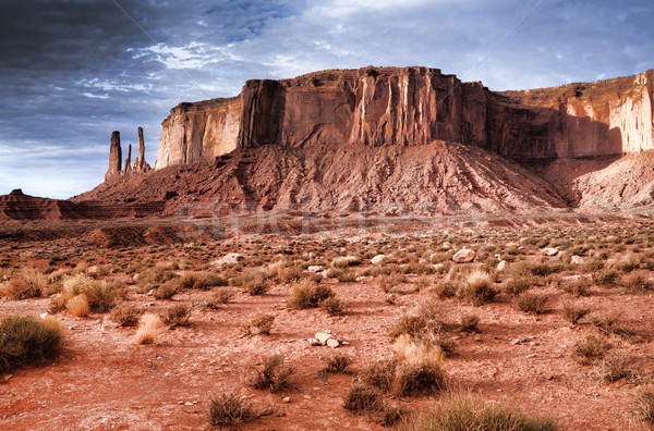 долины рассвета Аризона природы горные облаке Сток-фото © diomedes66