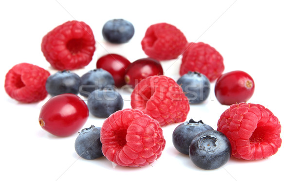 Stock photo: Fresh berries on a white background