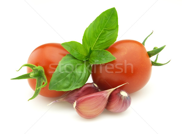 Stock photo: Fresh tomato with spice