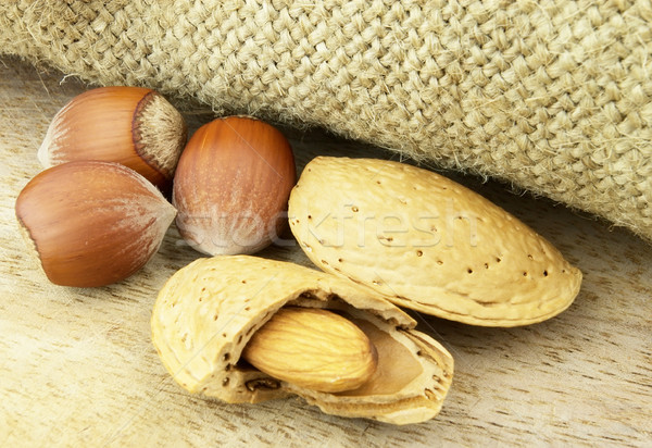 Almond with filbert Stock photo © Dionisvera