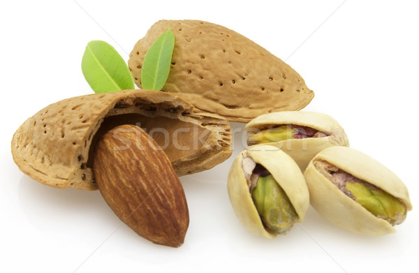 Almonds with pistachio Stock photo © Dionisvera