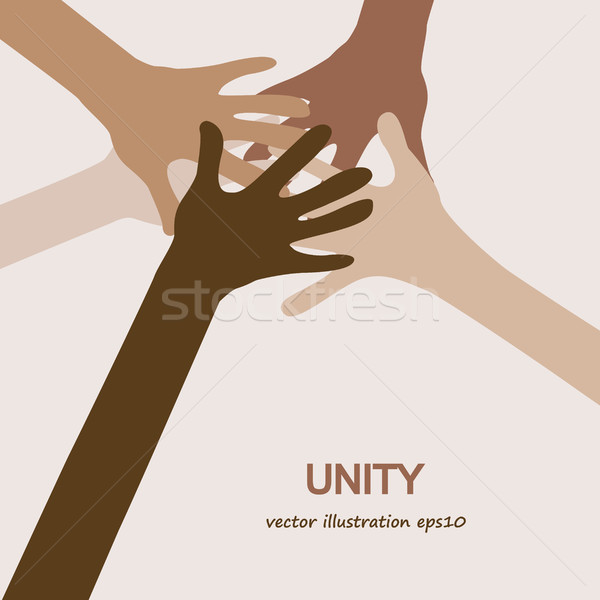hands diverse togetherness  Stock photo © dip