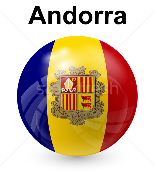 Andorra oficial bandera diseno mundo signo Foto stock © dip