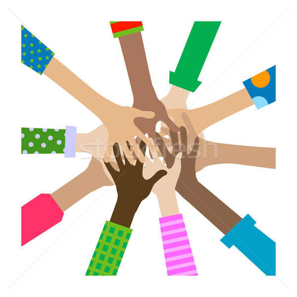 hands diverse togetherness  Stock photo © dip