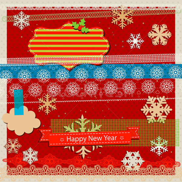 winter holidays scrapbook kit Stock photo © dip