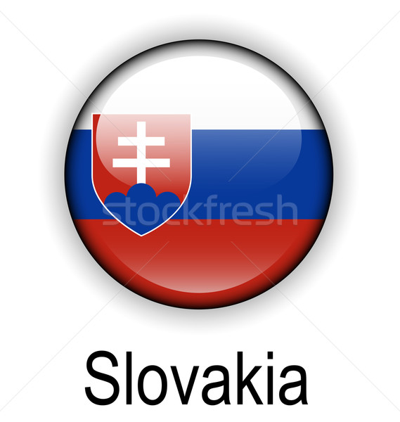 Eslovaquia bandera diseno signo azul pelota Foto stock © dip