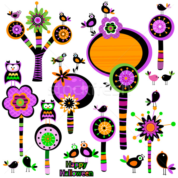 Halloween whimsy flowers Stock photo © dip