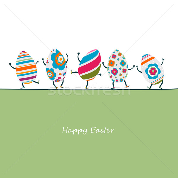 easter eggs characters Stock photo © dip