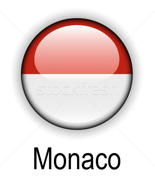 Monaco offiziellen Flagge Design Welt Glas Stock foto © dip