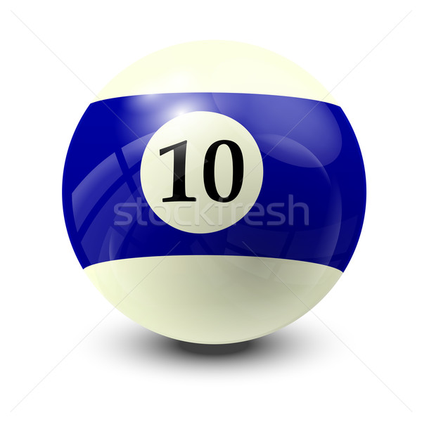台球 球 10 實際 向量 設計 商業照片 © dip