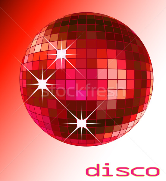 Disco mingea retro petrecere ilustrare muzică lumina Imagine de stoc © dip