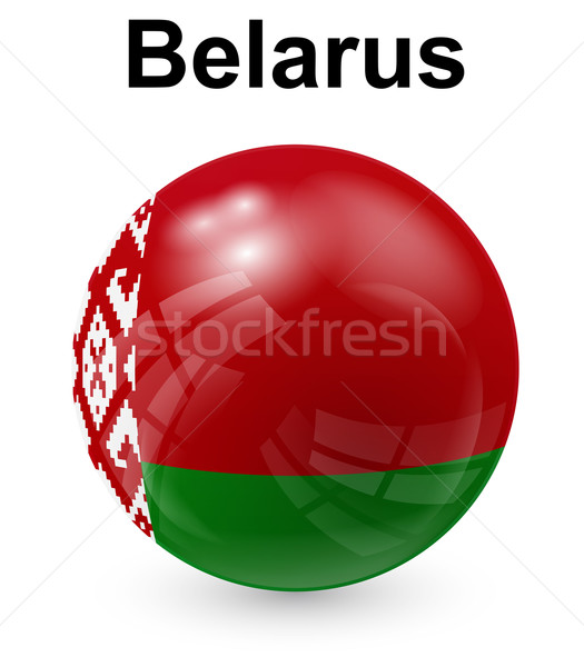 Foto d'archivio: Bielorussia · ufficiale · bandiera · design · mondo · vetro