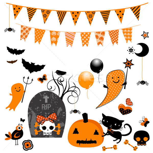 halloween cute elements Stock photo © dip