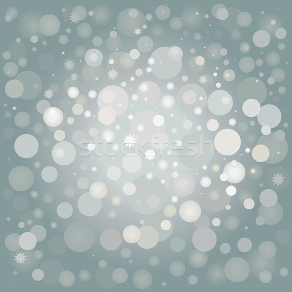 Iarnă argint fericit lumina stele card Imagine de stoc © dip