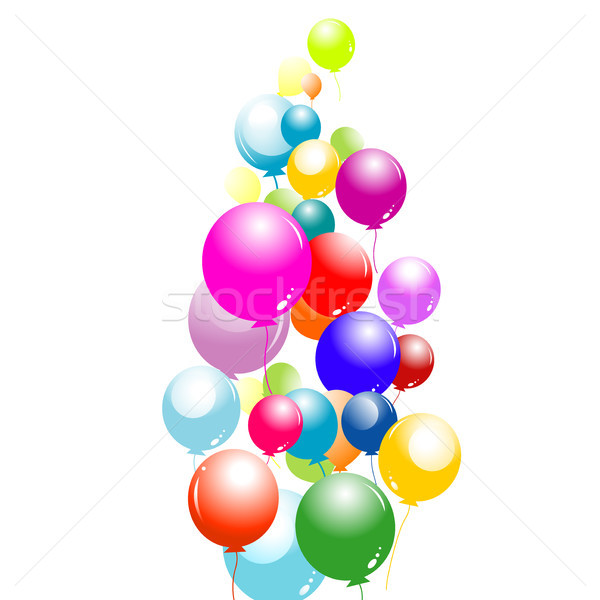 氣球 天空 設計 背景 飛 顏色 商業照片 © dip