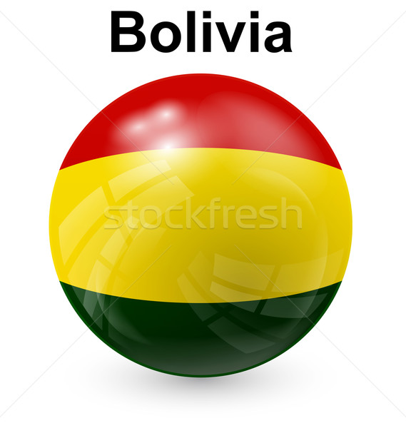 Bolivya top bayrak resmi düğme dünya Stok fotoğraf © dip