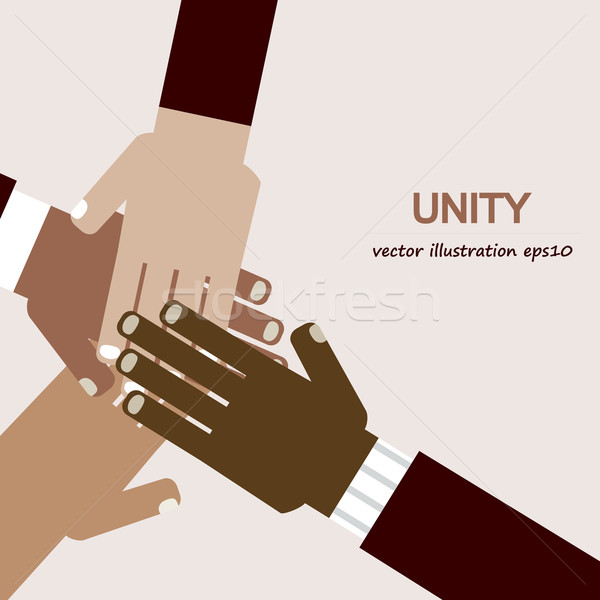 hands diverse unity Stock photo © dip