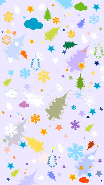 winter background for kids Stock photo © dip